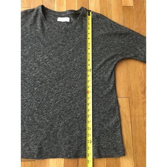 Everlane Pullover Short Sleeve Heathered Gray S - Picture 5 of 7
